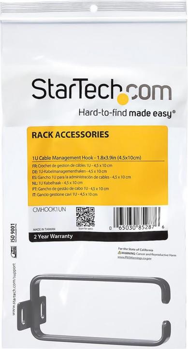Produktbild StarTech Rack Cable Management D-Ring