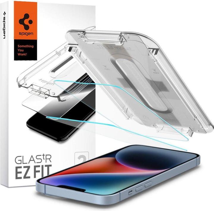 Actual product image Spigen EZ Fit Glass.tR (1 Piece, Apple iPhone 13 Pro Max)