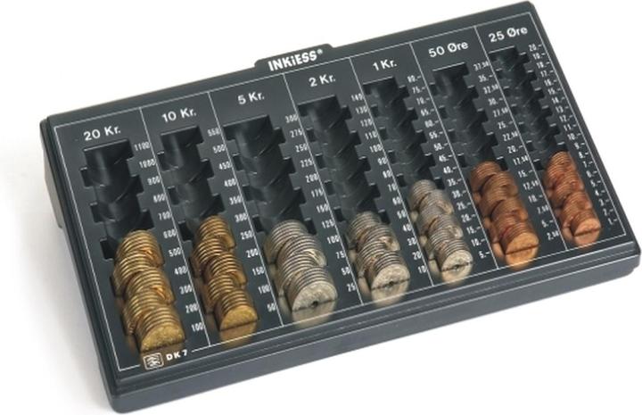 Actual product image Inkiess Cash register Maxicoin DK 7 (Denmark) graphite black