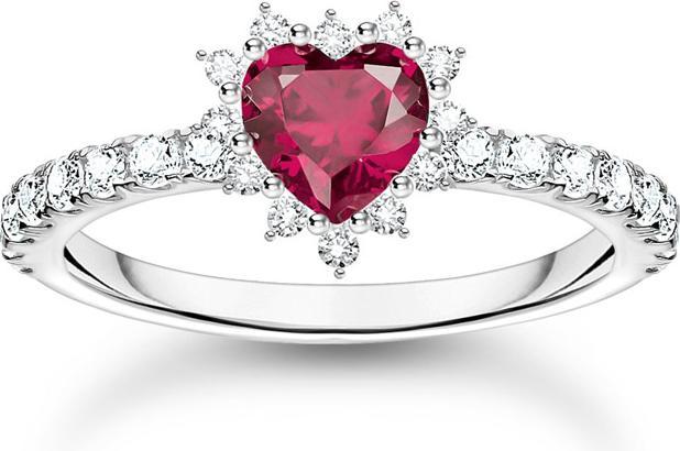Immagine prodotto Thomas Sabo Herz Ring Romance Silber (54, 925 Argento)