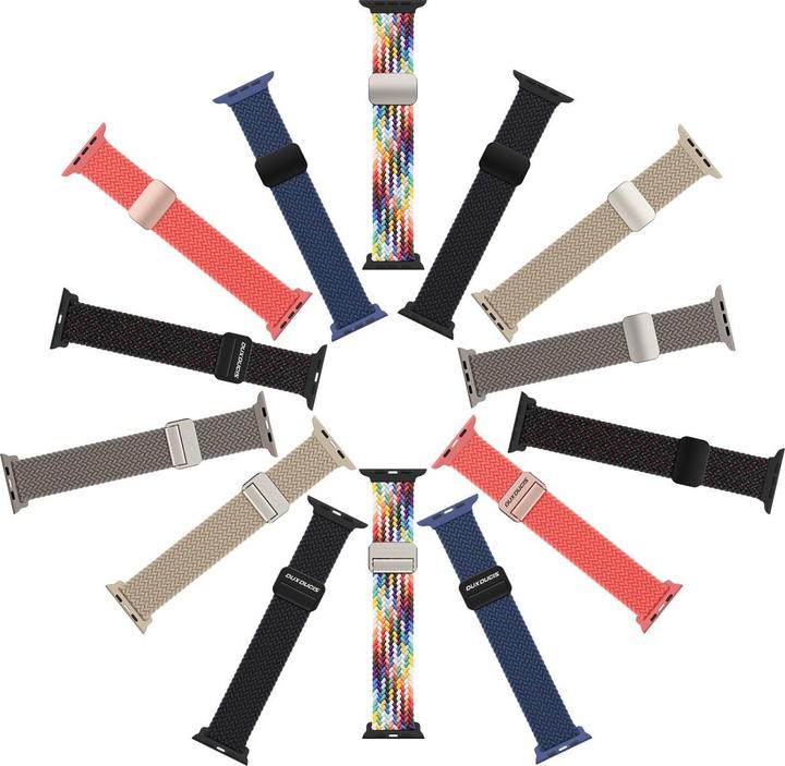 Actual product image Dux Ducis Mixture Pro Strap Apple Watch 42mm/44mm/45mm/49mm - Beige (42 mm, 44 mm, 45 mm, 49 mm, Nylon)