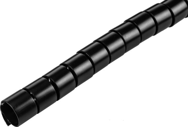 Produktbild Plica Spiroschlauch 5 m x 25 mm Schwarz (Kabelspiralschlauch, 500 cm)