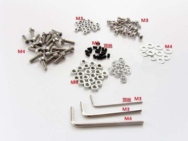 Immagine prodotto Play-Zone Set di 73 pezzi per viti e dadi (M3/M4) incl. chiave