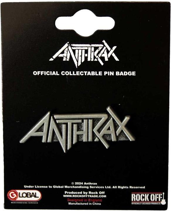 Produktbild Anthrax Logo Abzeichen ZinkLegierung