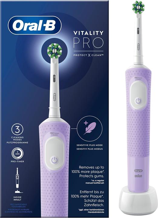 Actual product image Oral-B Vitality Pro D 103 Lilac Violet Hangable Box (Oscillating toothbrush)