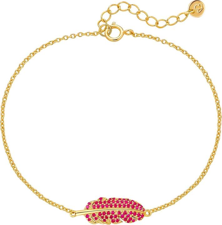 Produktbild Glanzstücke München Damen Armband Feder Sterling Silber - 35032 (17 cm, Sterling Silber)