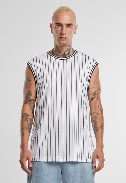 Actual product image Urban Classics Striped Mesh Tank Top - 166797 (S)