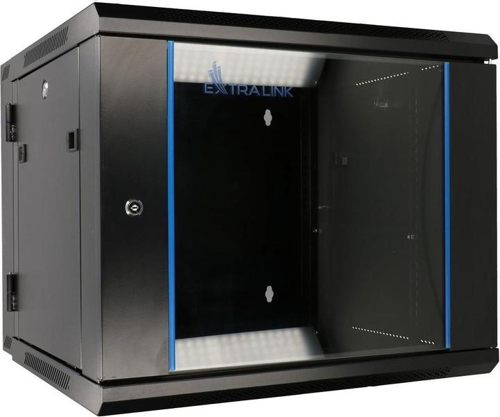 Actual product image Extralink 9U 600mm rack cabinet black (9 RU, 19 inch rack)