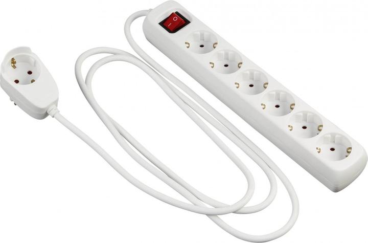 Produktbild REV Steckdosenleiste PowerSplit 6-fach 2m (7 x, CEE 7/3, 2 m)