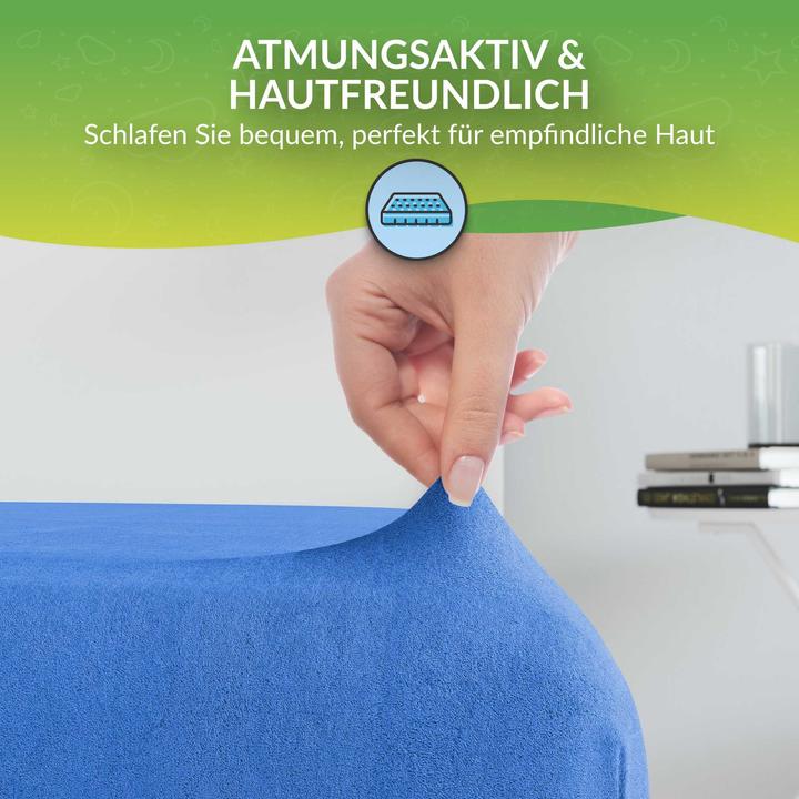 Actual product image Etérea Terry fitted sheet (60 x 120 - 70 x 140 cm)