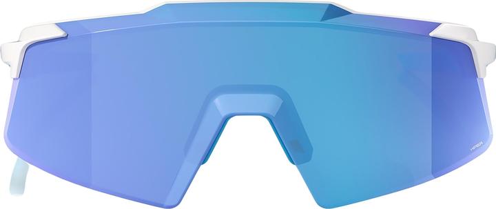 Produktbild 100% Aerocraft - Matte White - HiPER Blue Mirror Lens (Matte White, Blau)