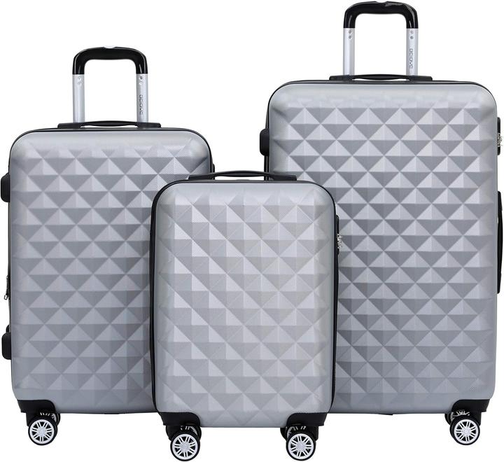 Produktbild Beibye 3-teiliges Kofferset mit Zwillingsrollen (Handgepäck (bis 50l), M (50 - 90l), XL (ab 115l))
