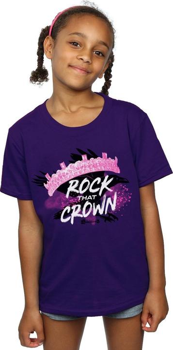 Actual product image Disney Girls The Descendants Rock That Crown Cotton T-Shirt (140, 146)