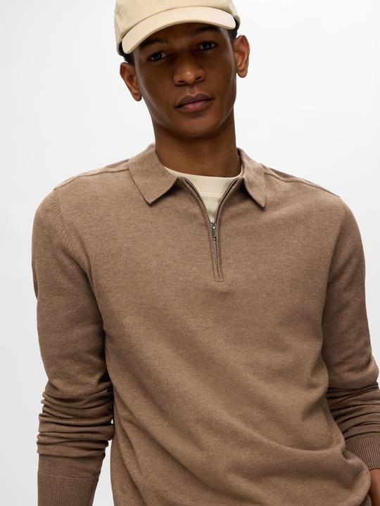Image du produit Selected Homme Polo à manches longues en tricot (L)