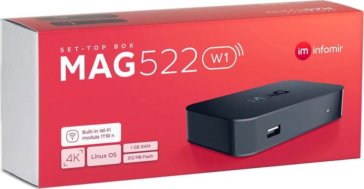 Produktbild infomir MAG 522 W3 (0.51 GB, IPTV, Festplatte)