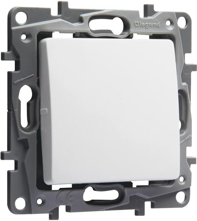 Actual product image Legrand Niloe changeover switch 10AX 664501 with plug-in terminals and spreading claws