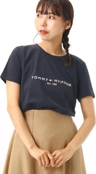 Produktbild Tommy Hilfiger Damen T-Shirt Heritage Hilfiger C-Nk Reg Tee mit Rundhalsausschnitt, Blau (Desert Sky (XS)