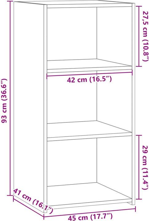 Immagine prodotto VidaXL Credenza (45 x 41 x 93 cm)
