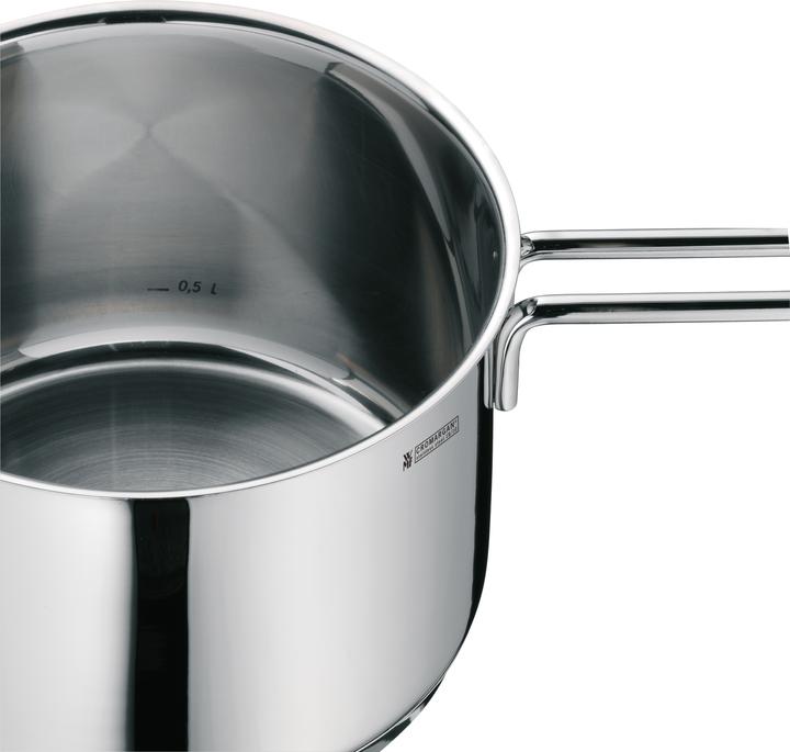 Produktbild WMF Kochtopf Simmertopf 18cm mit Temperaturanzeige Topf 1,5l Edelstahl Induktion (18 cm, Kochtopf, Edelstahl)