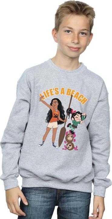 Actual product image Disney Boys Wreck It Ralph Moana And Vanellope Sweatshirt (140, 146)