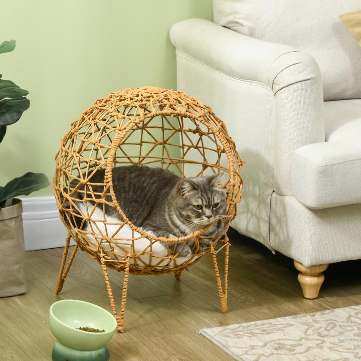 Actual product image PawHut Cat house with metal frame (Cat)