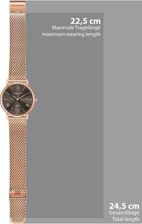 Actual product image John Rothmann Mens Automatic Watch Friedrich Stainless Steel Rose Gold - 26875 (Analogue wristwatch, 38.50 mm)