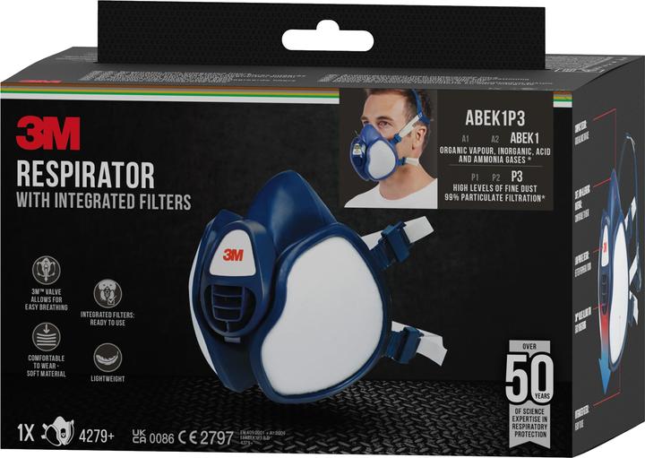 Actual product image 3M Respirator 4279+BC1 (ABEK1, ABEK1P3, 1 x)