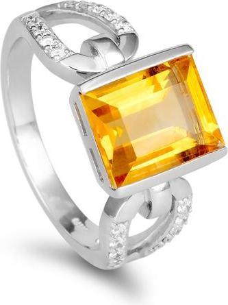 Produktbild Breuning RING - E.CITRIN/Brill. 0,208 Ct. H/si (61, 750/18 K Gold)