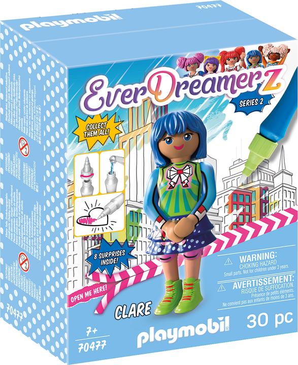 Image du produit Playmobil Clare "Le monde de la bande dessinée (70477, Playmobil EverDreamerz)