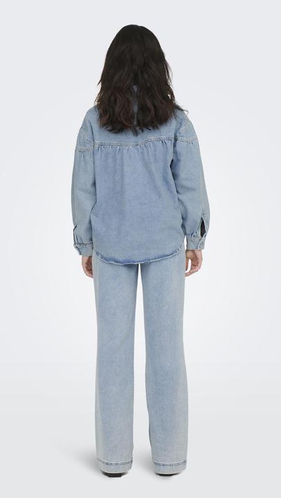 Produktbild Only Fly-Away Kragen Ärmelbündchen mit Knopf Jacke Jeansjacke (XL)