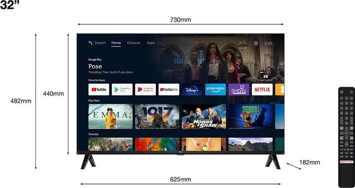 Produktbild TCL 32S5400A (32", LED, HD, 2023)