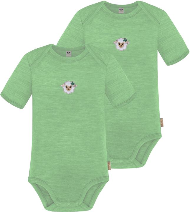 Produktbild Normani 2er Set Baby Merino Body Kurzarm „Tauranga" - 9285 (92)