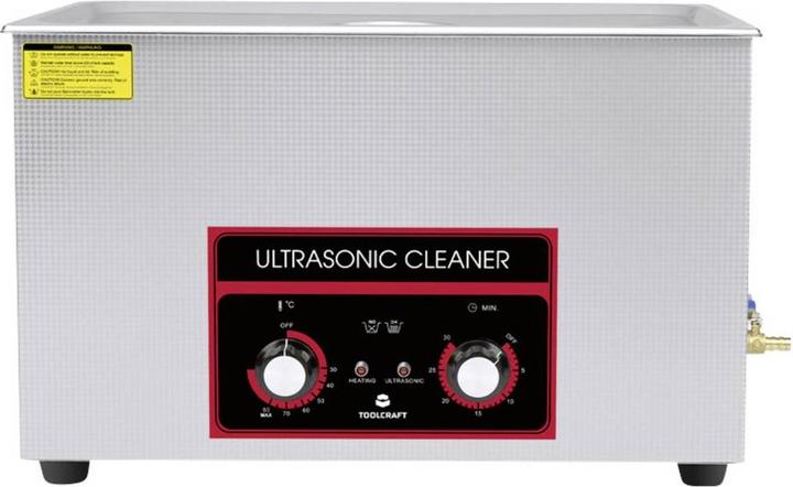 Actual product image Toolcraft USC-3000 Ultraschallreiniger Bürobedarf, Schmuck, Werkstatt 600 W 30 l (40 kHz, 30000 ml)