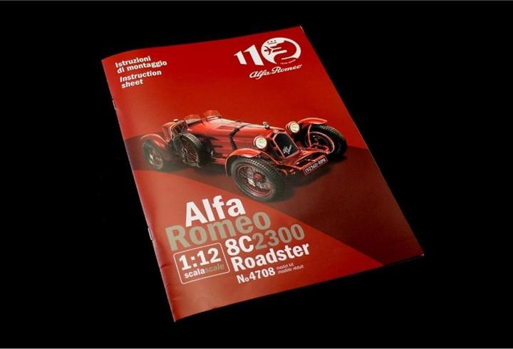 Actual product image Italeri 1:12 Alfa Romeo 8C/2300 1931 33