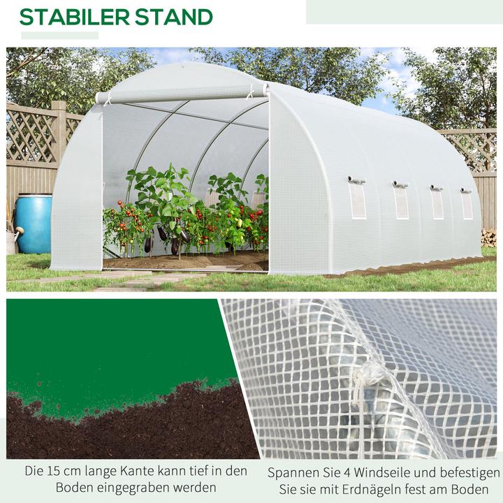 Actual product image Outsunny Foil greenhouse