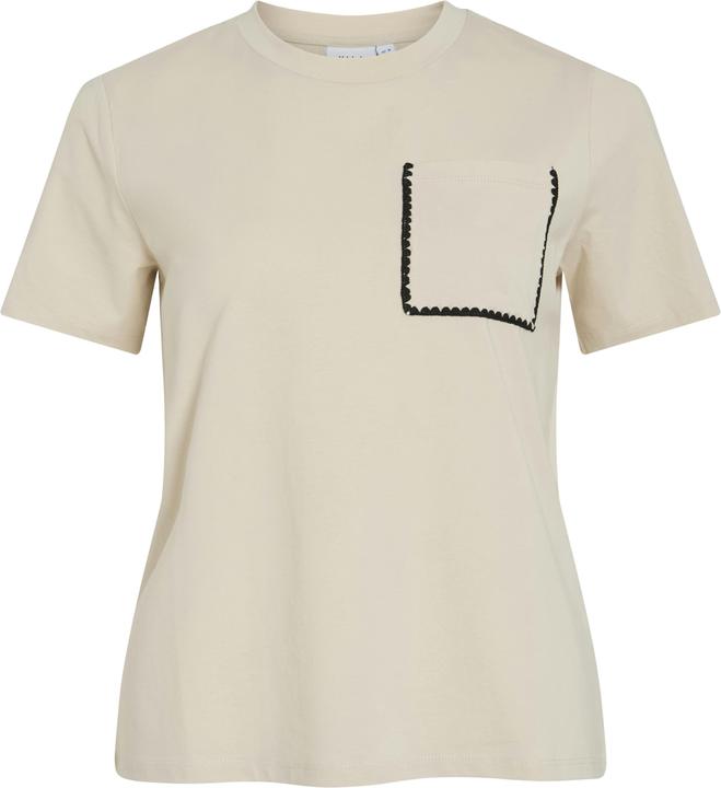 Vila VIALBIA Rundhals Oberteil mit kurzen Ärmeln (XL)