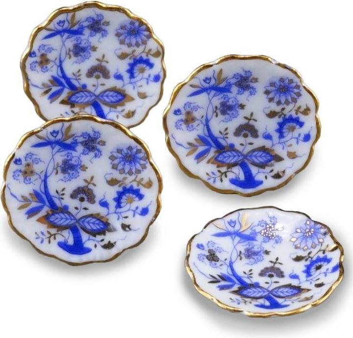 Actual product image Reutter 001.389/5 - Four dinner plates "Blue Onion", miniature