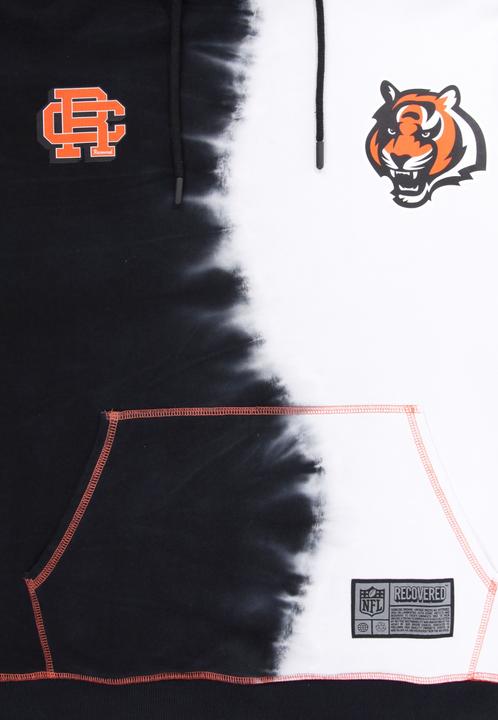 Actual product image Recovered Re:covered Fleece Hoody - INK DYE Cincinnati Bengals (L)