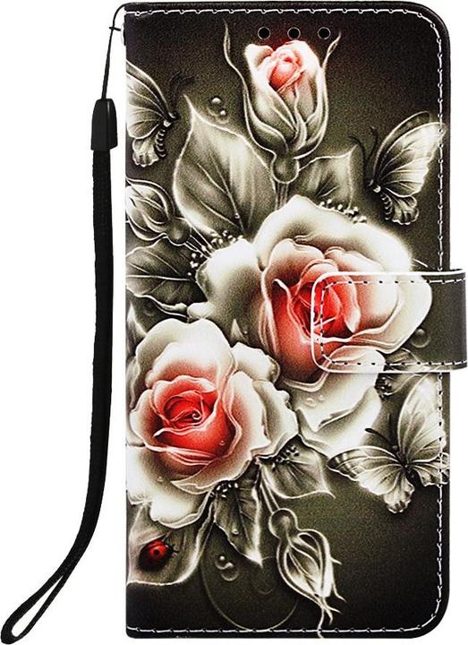 Actual product image Ueli Express iPhone 11 book case Case with card slot roses (Apple iPhone 11)