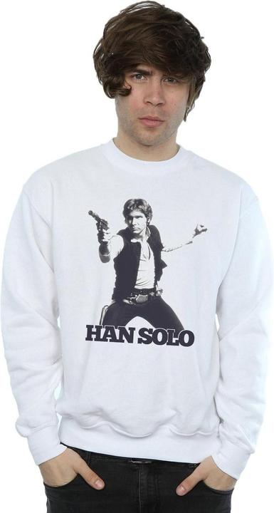 Actual product image Star Wars Mens Han Solo Retro Photo Sweatshirt (M)