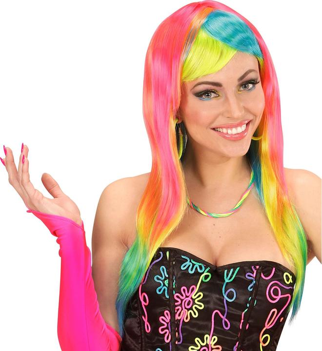 Immagine prodotto Magni Widmann 04407 - Parrucca neon fashion, colorata, carnevale, festa a tema
