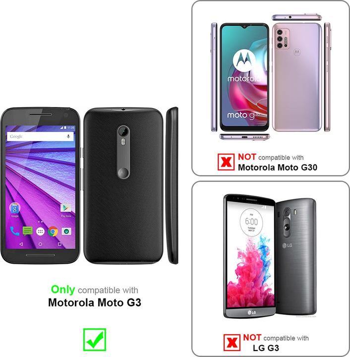 Productafbeelding Cadorabo Boek X Portemonnee Hoesje (Motorola Moto G30)