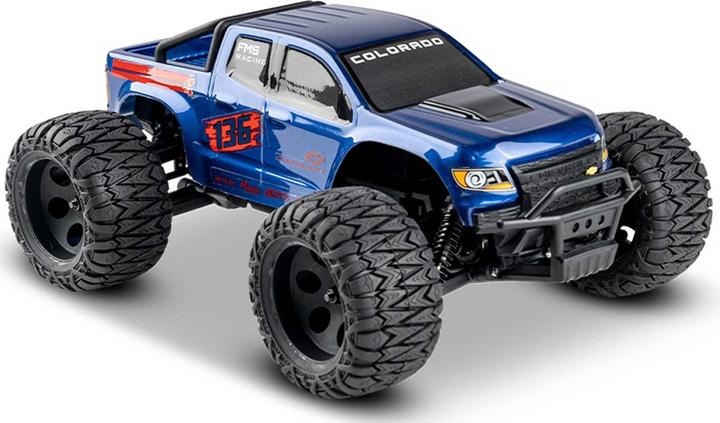 FMS FMT24 Chevrolet COLORADO 1:24 blau - RTR 2.4GHz (RTR Gereed voor gebruik)