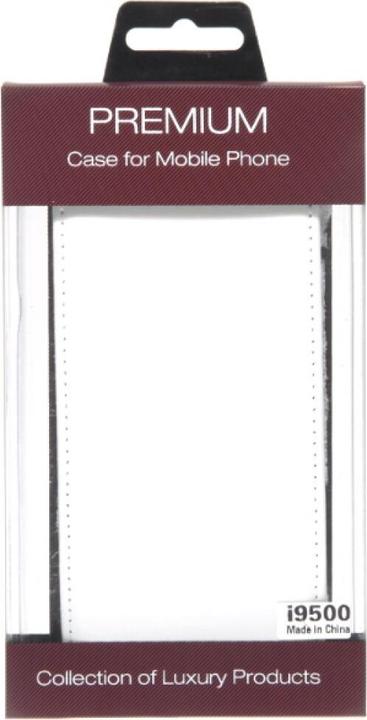 Actual product image OEM Slim Leather Flip Case for S4 Galaxy I9500 - white (Samsung Galaxy S4)