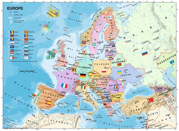 Produktbild Ravensburger Puz 200p XXL Carte Europe (200 Teile)