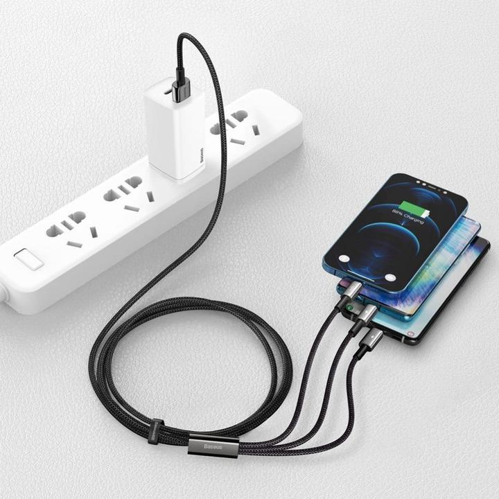 Produktbild Baseus USB A – USB C, Lightning, USB Micro B (1.50 m, USB 2.0)