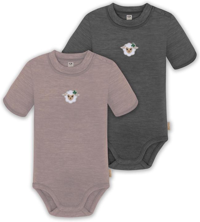 Normani 2er Set Baby Merino Kurzarmbody „Tihoi" - 9317