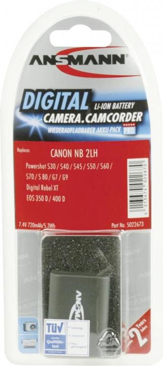 Image du produit Ansmann Canon NB-2LH Batterie (Batterie)