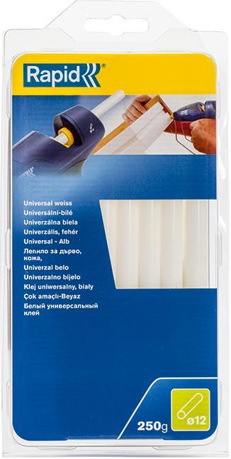 Actual product image Rapid Universal white glue sticks Ø12x190mm 14 pieces
