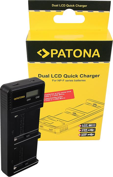Produktbild Patona Dual LCD Charger (Ladegerät)
